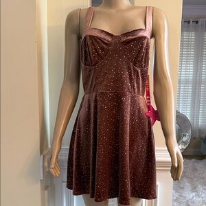 Speechless Mauve Velvet Mini Dress